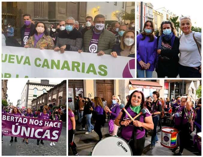 Telde en la marcha feminista/TA.